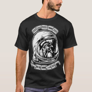 T-shirt Casque d'astronaute Vintage de poulet spatial