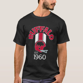 T-shirt Casque de Buffalo style de varsity de bande rétro 