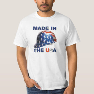 T-shirt Casque de construction fabriqué aux États-Unis