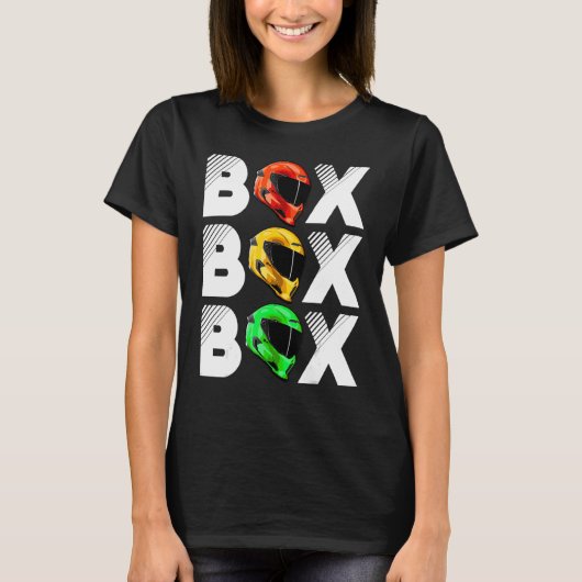 T-shirt Casque de course Motorcycle Racing boîte voiture b (Devant)