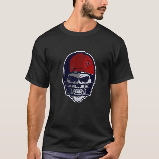 T-shirt Casque de course Skull Evil Style Cool Wild Hallow (Devant)