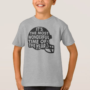 T-shirt Casque de football C'est le plus merveilleux gris