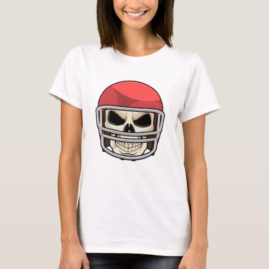 T-shirt Casque de football crâne (Devant)