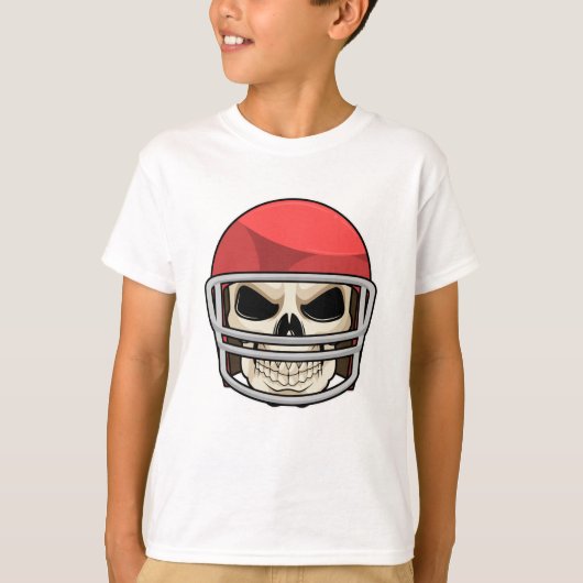 T-shirt Casque de football crâne (Devant)