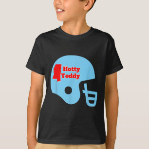 T-shirt Casque de football Hotty Toddy avec contour du Mis