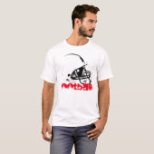 T-shirt Casque de football Pop Art Rouge noir blanc T-shir (Devant entier)