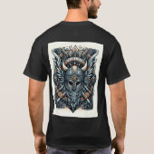 T-shirt Casque de la rune Mystic Viking (Dos)