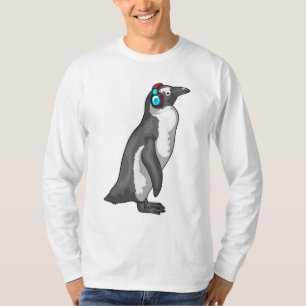 T-shirt Casque de musique Penguin