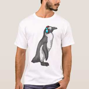 T-shirt Casque de musique Penguin