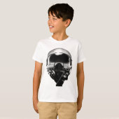 T-shirt Casque de pilote de combat (Devant entier)