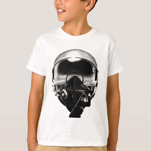 T-shirt Casque de pilote de combat (Devant)