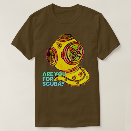 T-shirt Casque de plongée antique (Design devant)