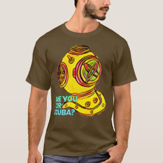 T-shirt Casque de plongée antique