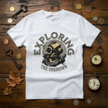 T-Shirt Casque de Plongeur Rétro Vintage