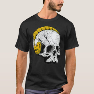 T-shirt Casque DJ Skull Magie Occulte 1