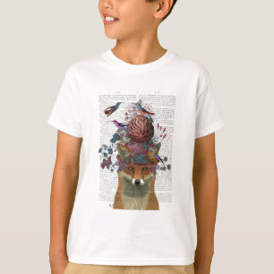 T-shirt Casque d'oiseaux renard avec Artichoke
