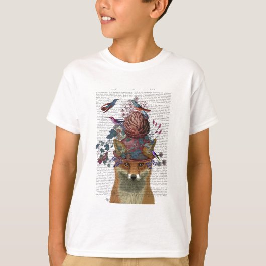 T-shirt Casque d'oiseaux renard avec Artichoke (Devant)