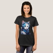 T-shirt Casque EDM Manx Cat Rave (Devant entier)