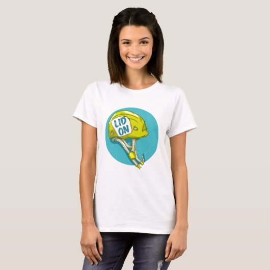 T-shirt Casque escalade rock (Devant entier)