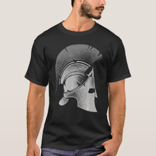 T-shirt Casque grec spartiate mignon Gladiateur Hommes Fem