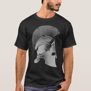 T-shirt Casque grec spartiate mignon Gladiateur Hommes Fem