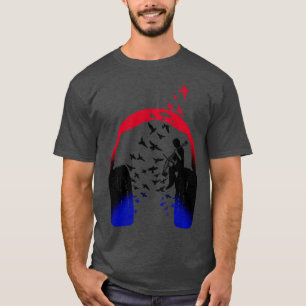T-shirt Casque Music Cello