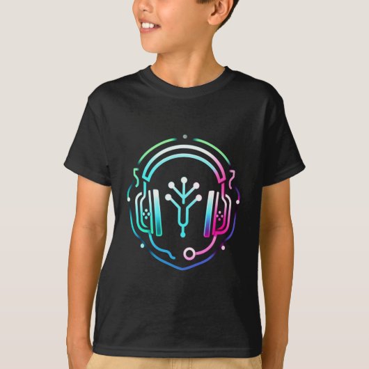 T-shirt Casque Neon (Devant)