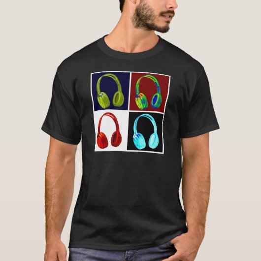 T-shirt Casque Pop Art (Devant)