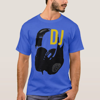 T-shirt Casque Pop Art DJ Disque Jockey