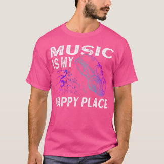 T-shirt Casque pour amateur de musique La musique est mon