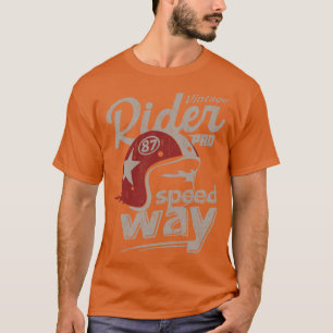 T-shirt Casque rétro pour moto vintage Rider pro course