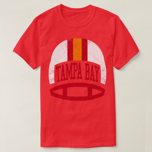 T-shirt Casque rétro Tampa Bay Orange (Design devant)