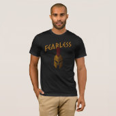 T-shirt casque spartiate sans peur (Devant entier)