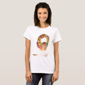 T-shirt Casques filaires multicolores (Devant entier)