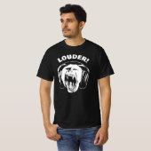 T-shirt Casques Monkey Loud Music Lover (Devant entier)