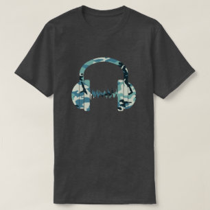 T-shirt Casques Motif Camo d'hiver