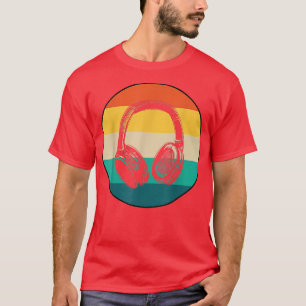 T-shirt Casques Musique Lover Producteur DJ Cadeaux DJ Ret