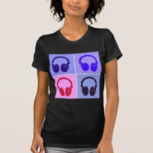 T-shirt Casques Pop Art