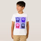 T-shirt Casques Pop Art (Devant entier)