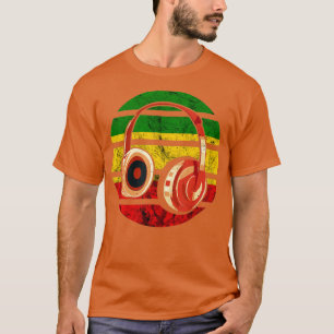 T-shirt Casques Rasta Reggae Musique Rastafarian Jamaïque