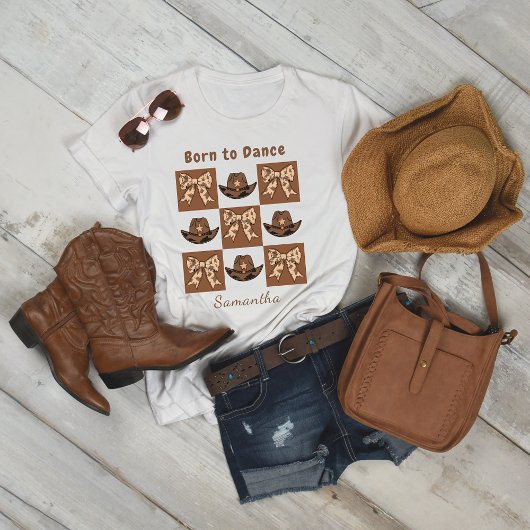 T-shirt Casquette Bows Born to Dance Block Style