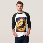 T-shirt "Casquette brodé de l'aigle Majestic : Soar in Sty (Devant entier)