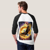 T-shirt "Casquette brodé de l'aigle Majestic : Soar in Sty (Dos entier)