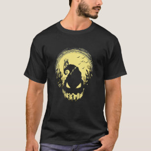 T-shirt Casquette Citrouille effrayant Skeleton Costume d'