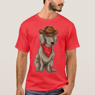 T-shirt Casquette Dachshund Cowboy Cowboy