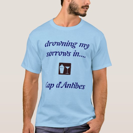 T-shirt Casquette d'Antibes, CHEMISE À BOIRE EN France ! (Devant)
