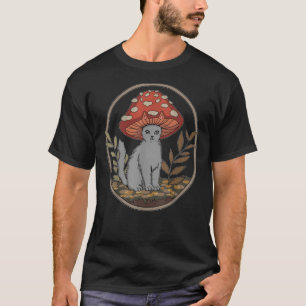 T-shirt Casquette de champignon de chat