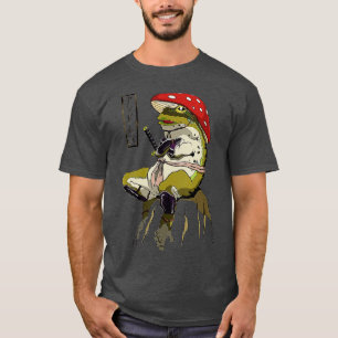 T-shirt Casquette de champignon Samurai Grenouille Vintage