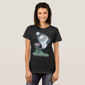 T-shirt Casquette de chef cuisinier Whale Cook (Devant entier)