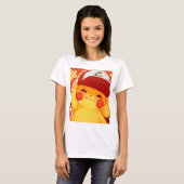 T-shirt Casquette de dresseur Pikachu (Devant entier)
